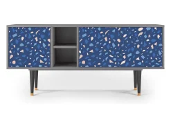 Best Mueble de TV - 150х69х41 cm - T5 - Soap Whirpool, Cinza Cinzento