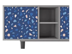 Best Mueble de TV - 150х69х41 cm - T5 - Soap Whirpool, Cinza Cinzento
