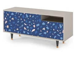 Móvel De Tv* Mueble de TV - 125х56х41 cm - T7 - Soap Whirpool, Areia Bege