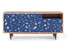 Móvel De Tv* Mueble de TV - 125х56х41 cm - T7 - Soap Whirpool, Nogueira Castanho