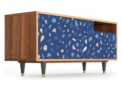 Móvel De Tv* Mueble de TV - 125х56х41 cm - T7 - Soap Whirpool, Nogueira Castanho