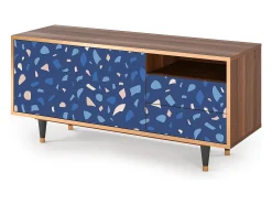 Móvel De Tv* Mueble de TV - 125х56х41 cm - T7 - Soap Whirpool, Nogueira Castanho