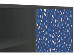 Móvel De Tv| Mueble de TV - 170х69х48 cm - T2 - Soap Whirpool, Antracite Cinza antracite