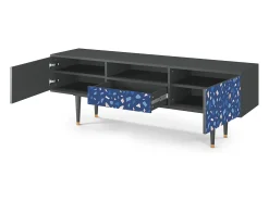 Móvel De Tv| Mueble de TV - 170х59х41 cm - T6 - Soap Whirpool, Antracite Cinza antracite