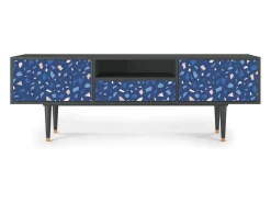 Móvel De Tv| Mueble de TV - 170х59х41 cm - T6 - Soap Whirpool, Antracite Cinza antracite