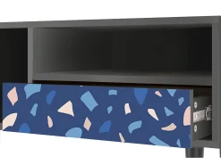 Móvel De Tv| Mueble de TV - 115х59х48 cm - T3 - Soap Whirpool, Antracite Cinza antracite