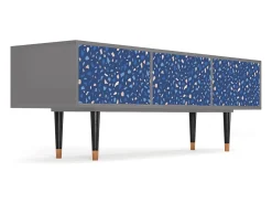 Móvel De Tv| Mueble de TV - 170х59х48 cm - T4 - Soap Whirpool, Cinza Cinzento