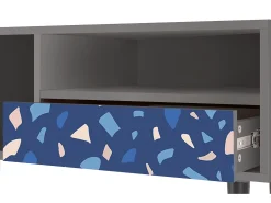 Mueble de TV - 115х59х48 cm - T3 - Soap Whirpool, Cinza^ Móvel De Tv