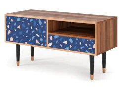 Móvel De Tv| Mueble de TV - 115х59х48 cm - T3 - Soap Whirpool, Nogueira Castanho