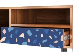 Móvel De Tv| Mueble de TV - 115х59х48 cm - T3 - Soap Whirpool, Nogueira Castanho