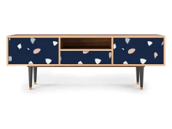 Móvel De Tv| Mueble de TV - 170х59х41 cm - T6 - Space Satellites, Nogueira Castanho