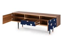 Móvel De Tv| Mueble de TV - 170х59х41 cm - T6 - Space Satellites, Nogueira Castanho