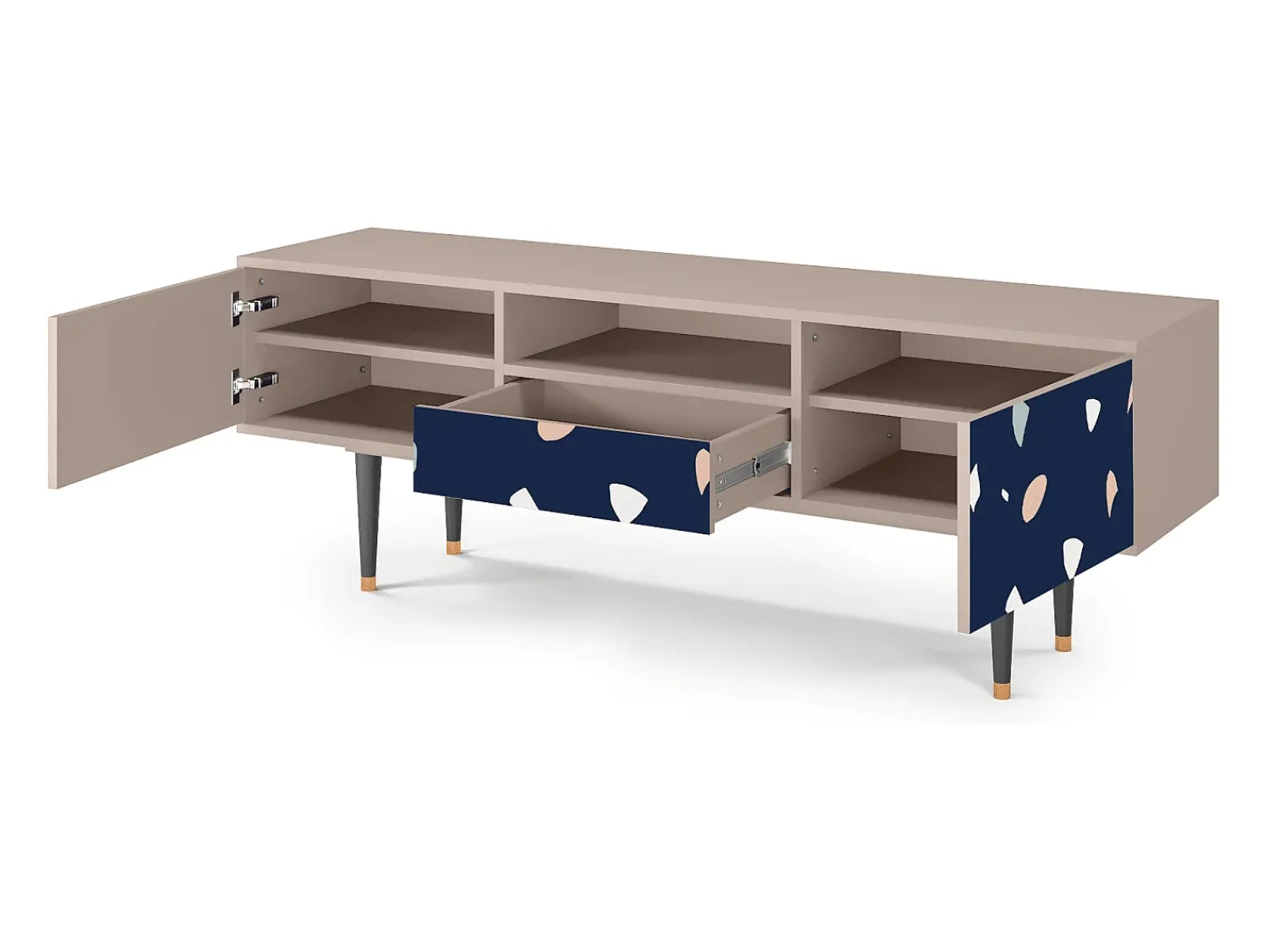 Mueble de TV - 170х59х41 cm - T6 - Space Satellites, Latte^ Móvel De Tv