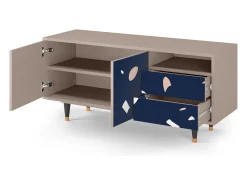 Móvel De Tv| Mueble de TV - 125х56х41 cm - T7 - Space Satellites, Latte Bege