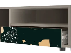 Móvel De Tv| Mueble de TV - 115х59х48 cm - T3 - Space Rocks, Areia Bege