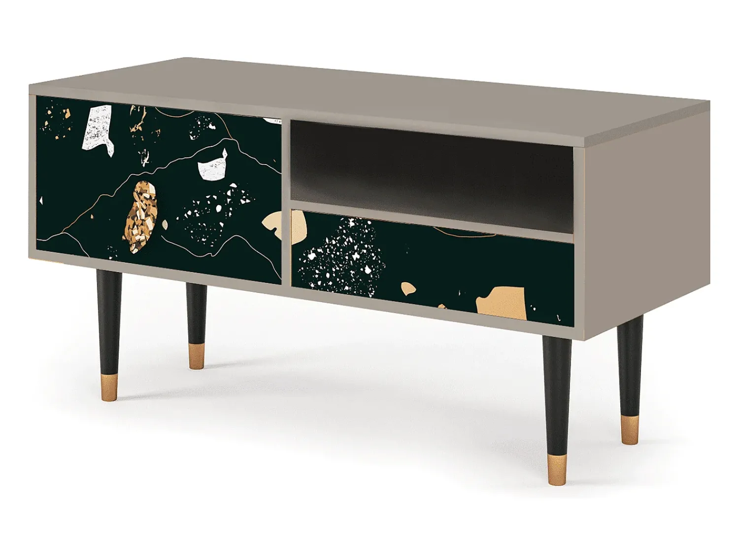 Móvel De Tv| Mueble de TV - 115х59х48 cm - T3 - Space Rocks, Areia Bege