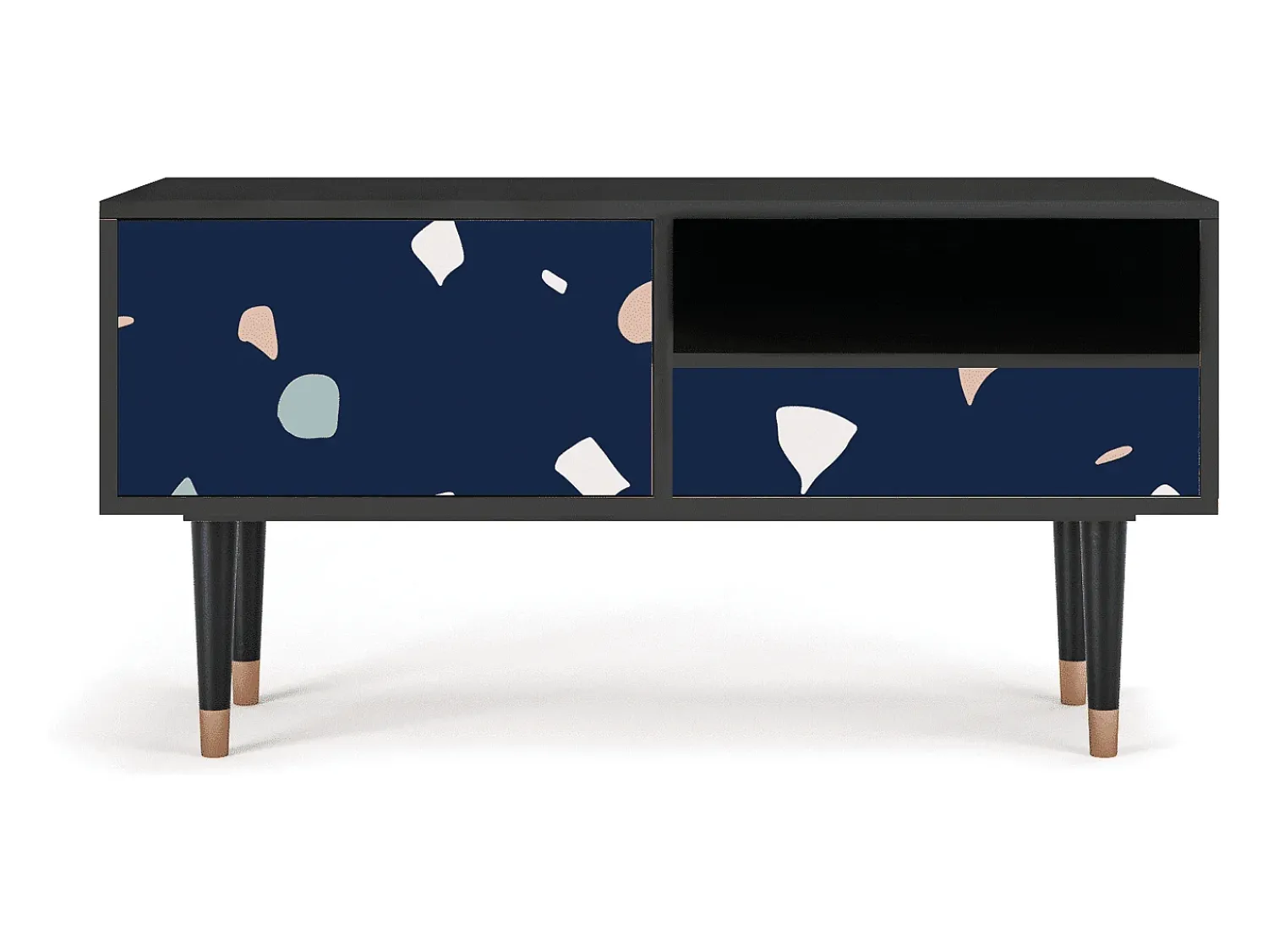 Móvel De Tv| Mueble de TV - 115х59х48 cm - T3 - Space Satellites, Antracite Cinza antracite
