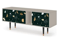 Móvel De Tv* Mueble de TV - 170х69х48 cm - T1 - Space Rocks, Areia Bege