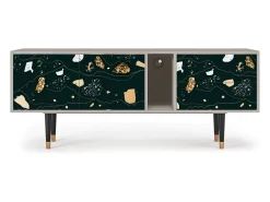 Móvel De Tv* Mueble de TV - 170х69х48 cm - T1 - Space Rocks, Areia Bege