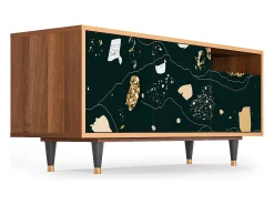 Mueble de TV - 125х56х41 cm - T7 - Space Rocks, Nogueira^ Móvel De Tv