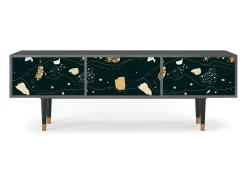 Móvel De Tv* Mueble de TV - 170х59х48 cm - T4 - Space Rocks, Antracite Cinza antracite