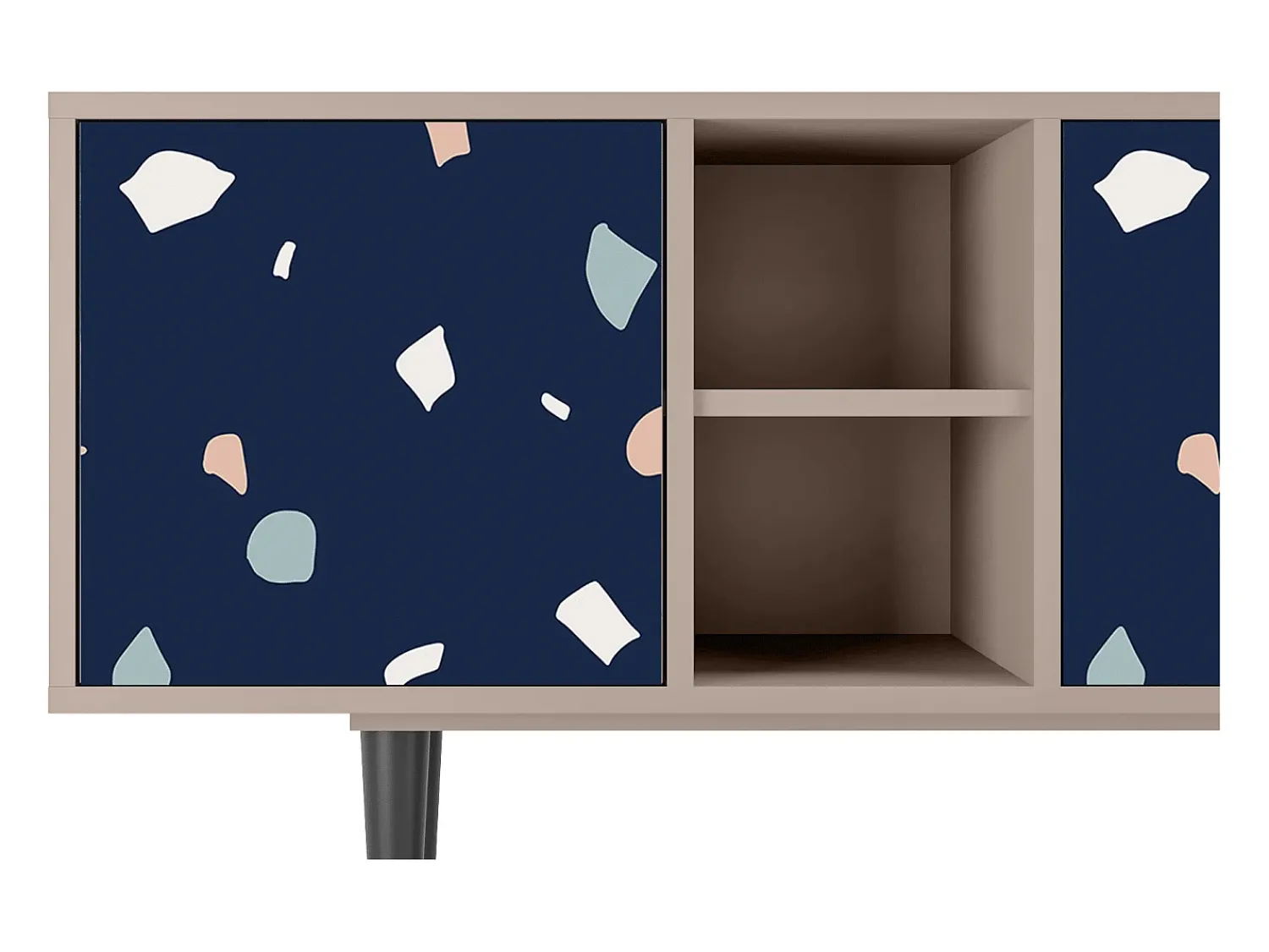 Hot Mueble de TV - 150х69х41 cm - T5 - Space Satellites, Latte Bege