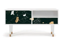 Mueble de TV - 115х59х48 cm - T3 - Space Rocks, Branco^ Móvel De Tv