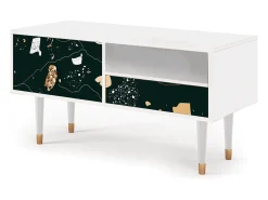 Mueble de TV - 115х59х48 cm - T3 - Space Rocks, Branco^ Móvel De Tv