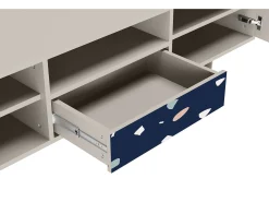 Móvel De Tv| Mueble de TV - 170х59х41 cm - T6 - Space Satellites, Areia Bege