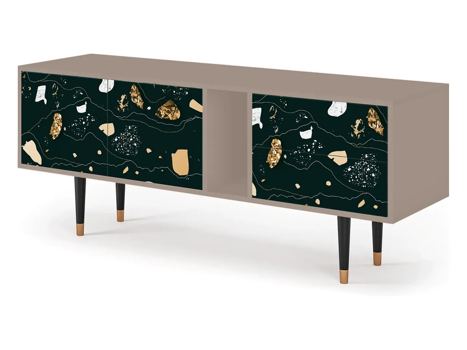 Hot Mueble de TV - 170х69х48 cm - T1 - Space Rocks, Latte Bege