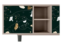 Móvel De Tv* Mueble de TV - 150х69х41 cm - T5 - Space Rocks, Latte Bege