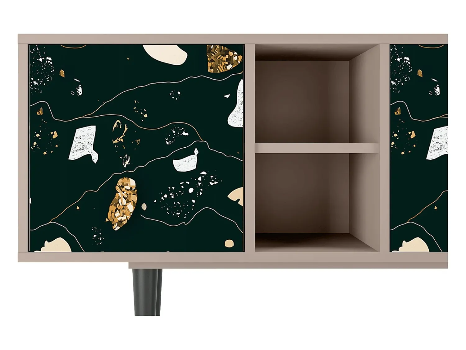 Móvel De Tv* Mueble de TV - 150х69х41 cm - T5 - Space Rocks, Latte Bege