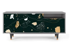 Online Mueble de TV - 125х56х41 cm - T7 - Space Rocks, Cinza Cinzento