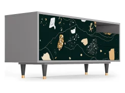 Online Mueble de TV - 125х56х41 cm - T7 - Space Rocks, Cinza Cinzento