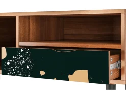 Mueble de TV - 115х59х48 cm - T3 - Space Rocks, Nogueira^ Móvel De Tv