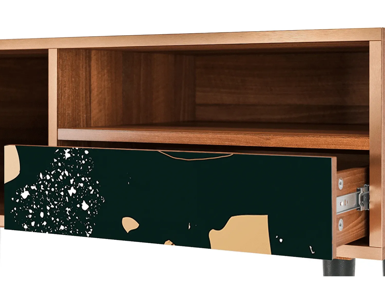 Mueble de TV - 115х59х48 cm - T3 - Space Rocks, Nogueira^ Móvel De Tv