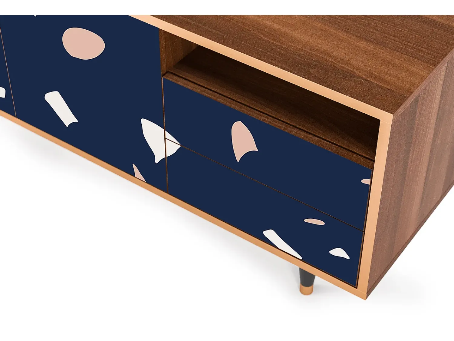 Mueble de TV - 125х56х41 cm - T7 - Space Satellites, Nogueira^ Móvel De Tv