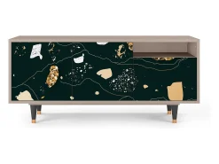 Mueble de TV - 125х56х41 cm - T7 - Space Rocks, Latte Bege