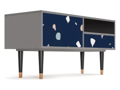 Móvel De Tv* Mueble de TV - 115х59х48 cm - T3 - Space Satellites, Cinza Cinzento