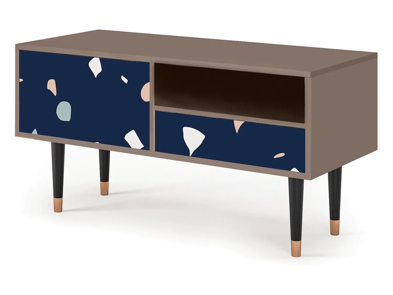 Móvel De Tv* Mueble de TV - 115х59х48 cm - T3 - Space Satellites, Latte Bege