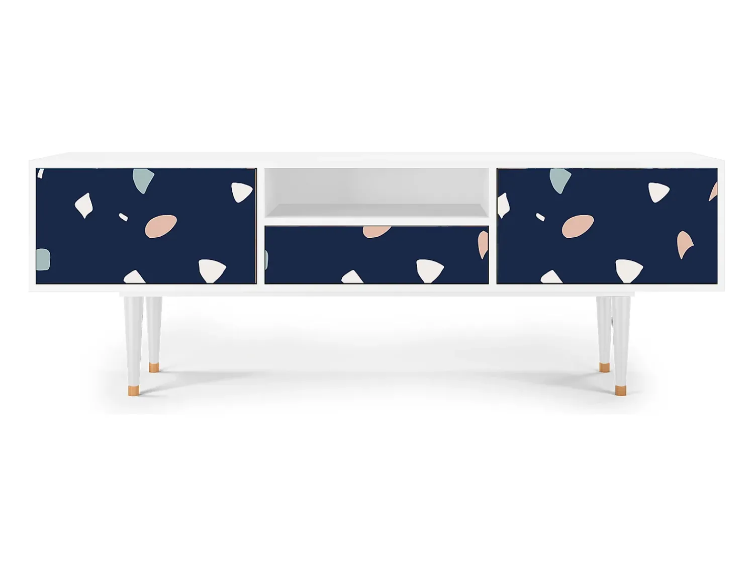 Outlet Mueble de TV - 170х59х41 cm - T6 - Space Satellites, Branco Bege