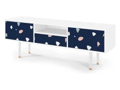 Outlet Mueble de TV - 170х59х41 cm - T6 - Space Satellites, Branco Bege