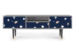 Móvel De Tv| Mueble de TV - 170х59х41 cm - T6 - Space Satellites, Cinza Cinzento