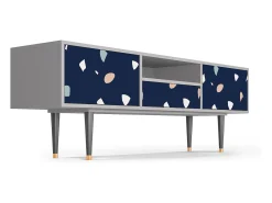 Móvel De Tv| Mueble de TV - 170х59х41 cm - T6 - Space Satellites, Cinza Cinzento