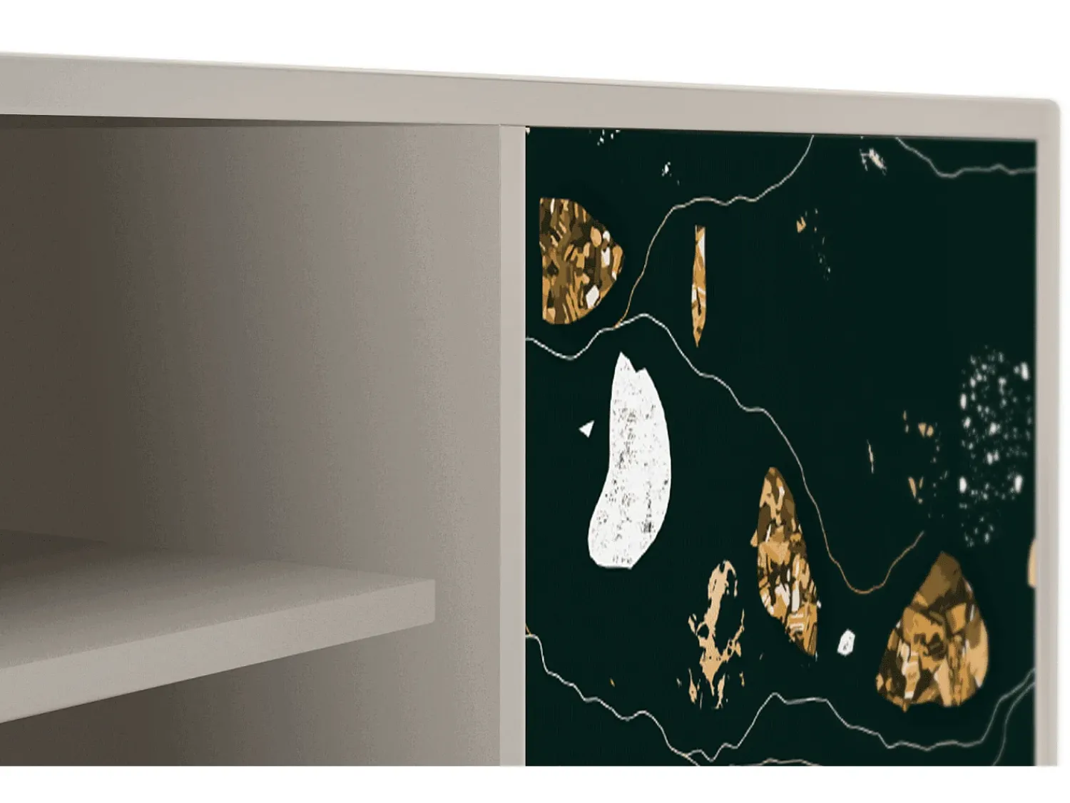 Móvel De Tv* Mueble de TV - 170х69х48 cm - T2 - Space Rocks, Areia Bege