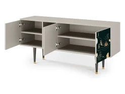 Móvel De Tv| Mueble de TV - 150х69х41 cm - T5 - Space Rocks, Areia Bege