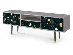 Móvel De Tv* Mueble de TV - 170х59х41 cm - T6 - Space Rocks, Cinza Cinzento