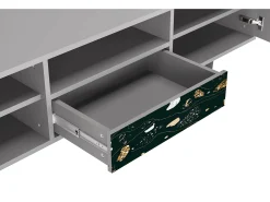 Móvel De Tv* Mueble de TV - 170х59х41 cm - T6 - Space Rocks, Cinza Cinzento