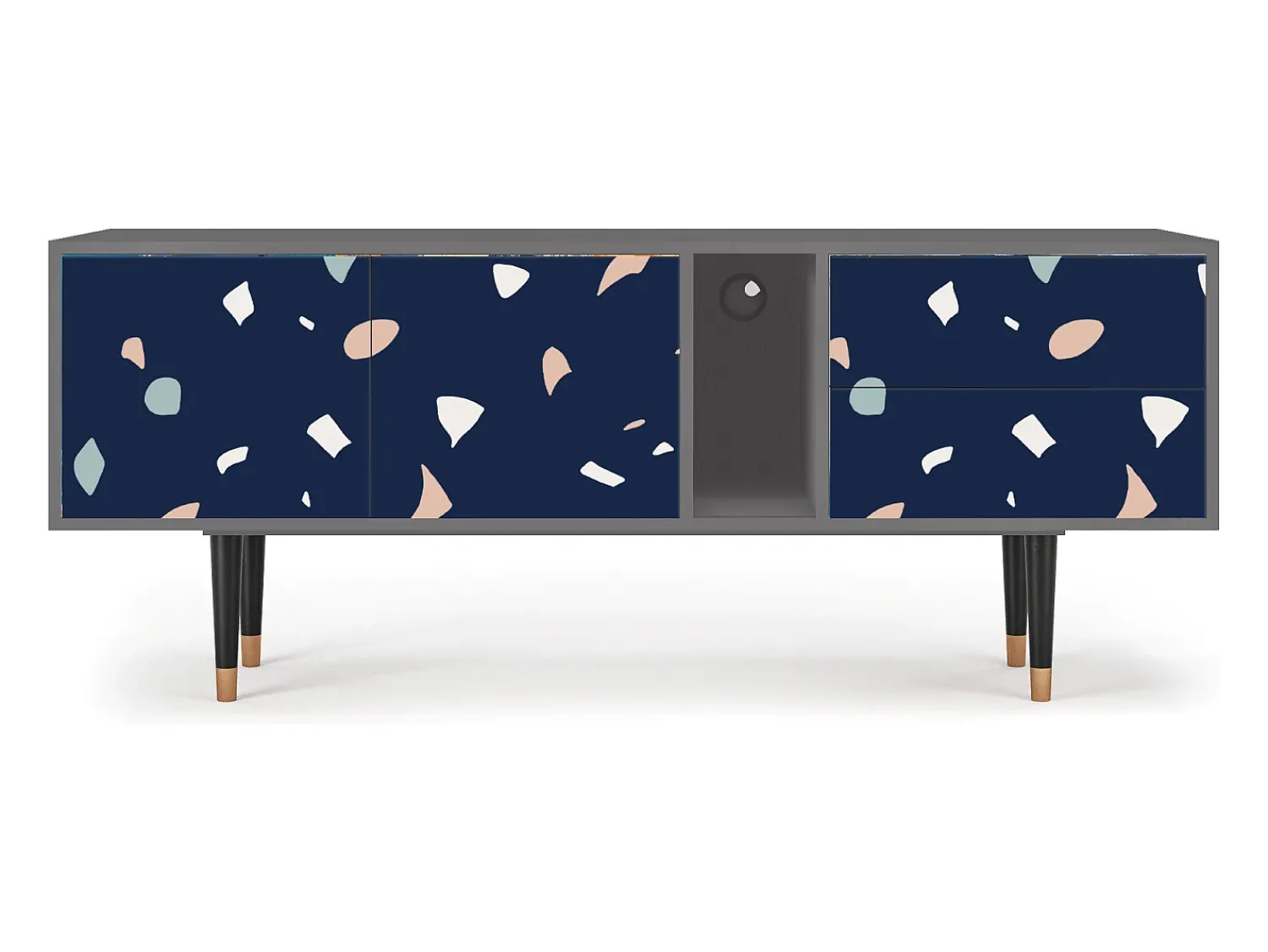 Mueble de TV - 170х69х48 cm - T1 - Space Satellites, Cinza^ Móvel De Tv