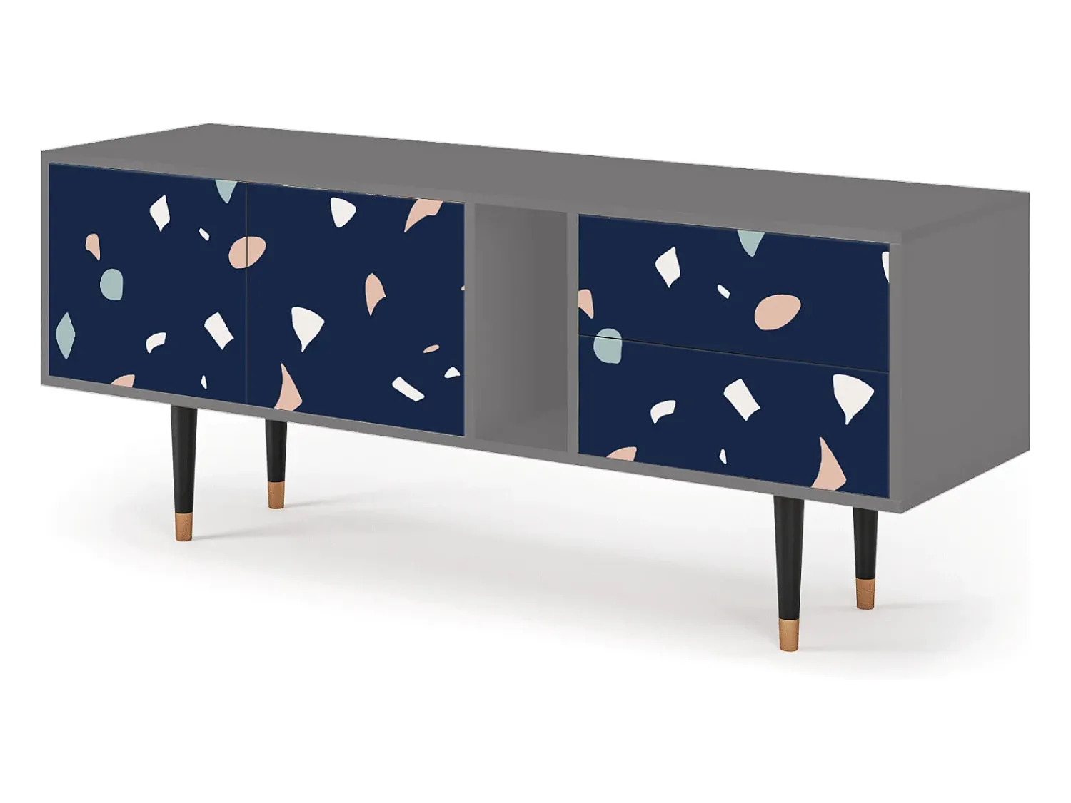 Mueble de TV - 170х69х48 cm - T1 - Space Satellites, Cinza^ Móvel De Tv